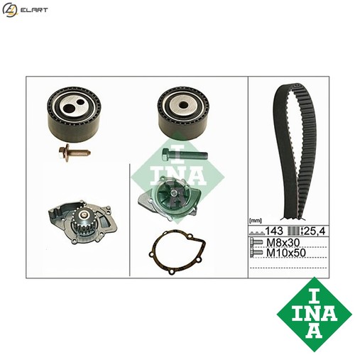 Water pump timing belt - water, kit